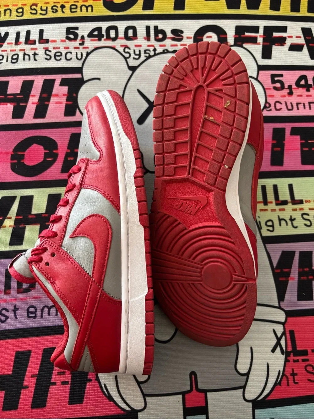 Nike Dunk Low Retro - Red and Gray